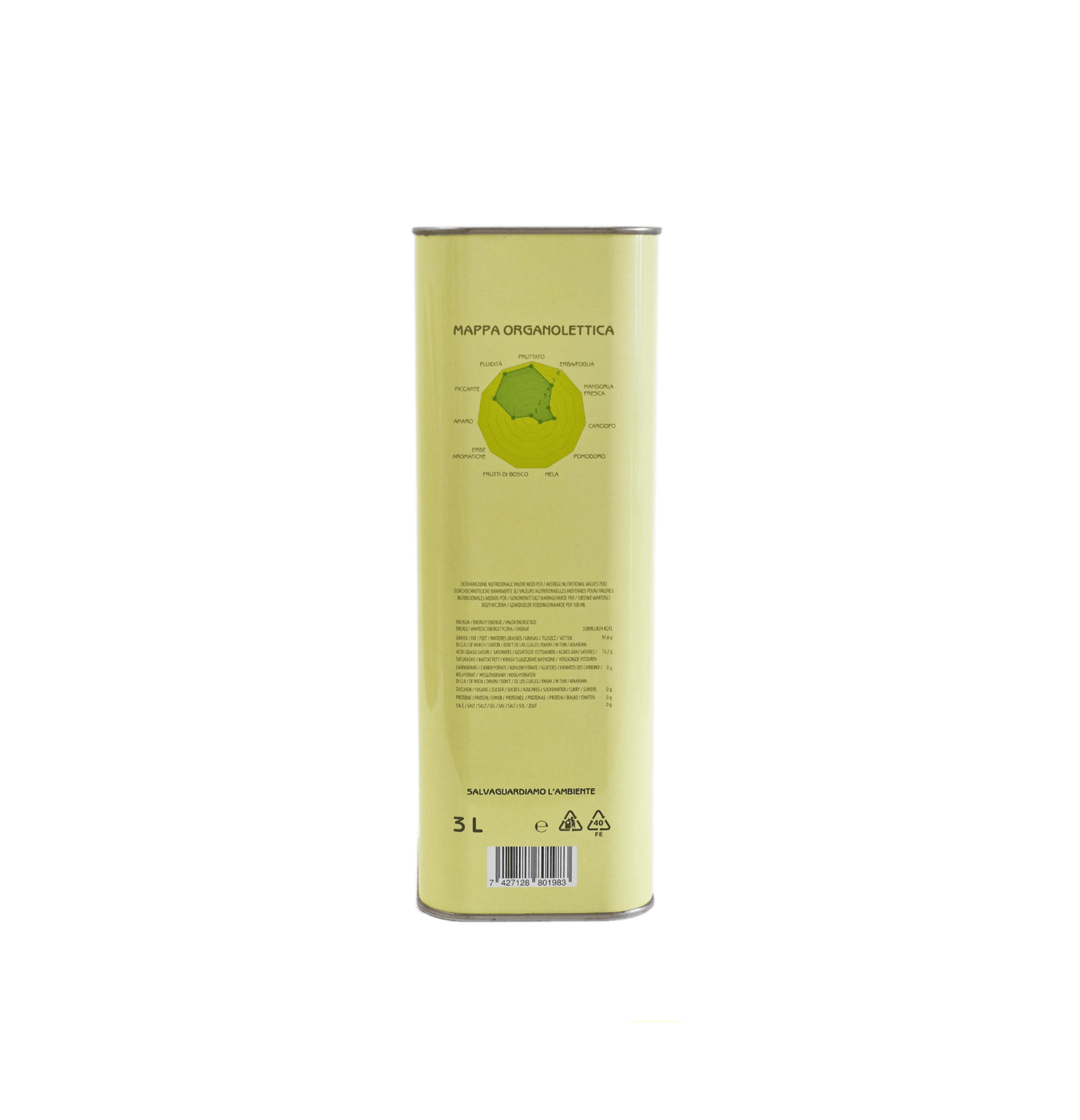 Olio Extravergine di Oliva Classico Provenzale in Lattina da 3 litri