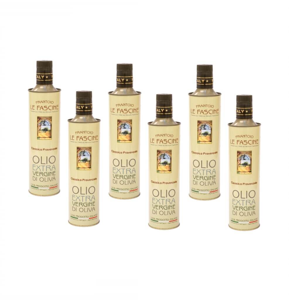 Olio Extravergine di Oliva Classico Provenzale in 6 Bottiglie da 500 ml