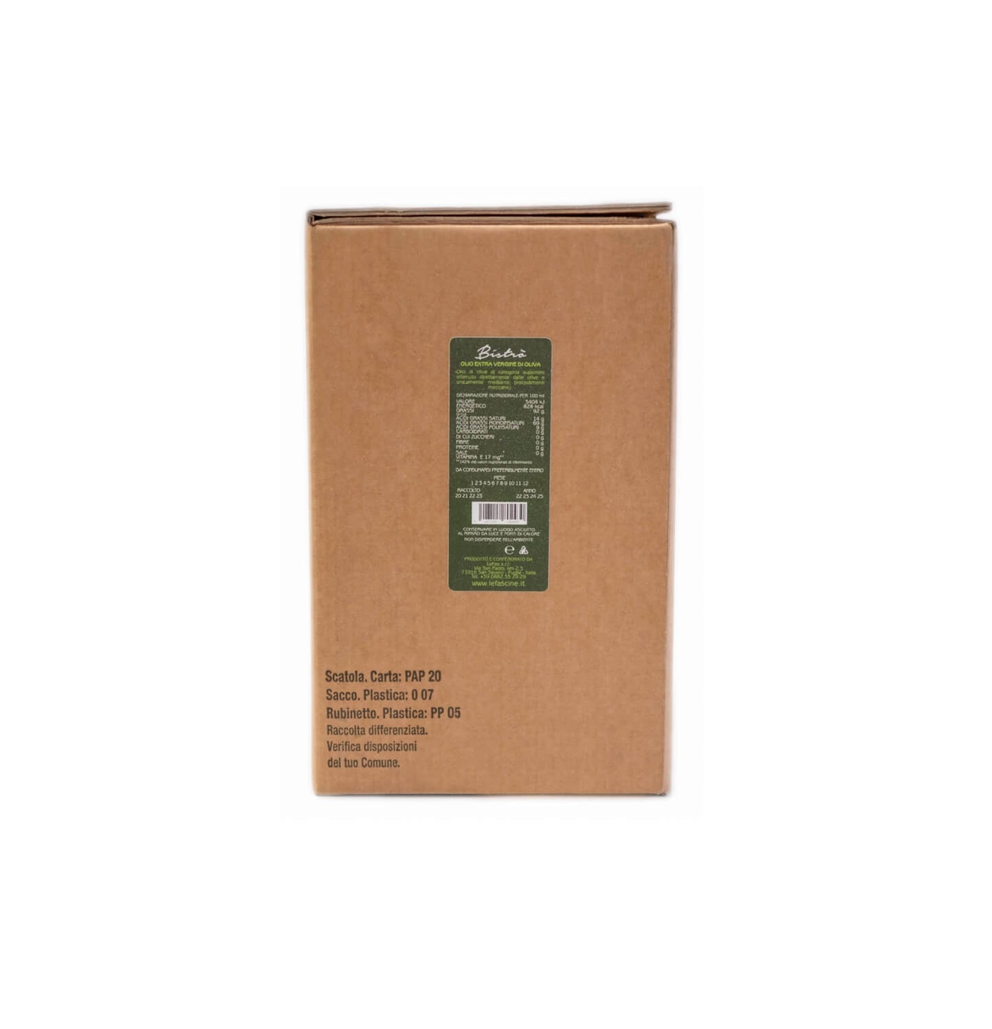 Olio Extravergine Di Oliva “Bistrò” in Bag In Box da 3 Litri