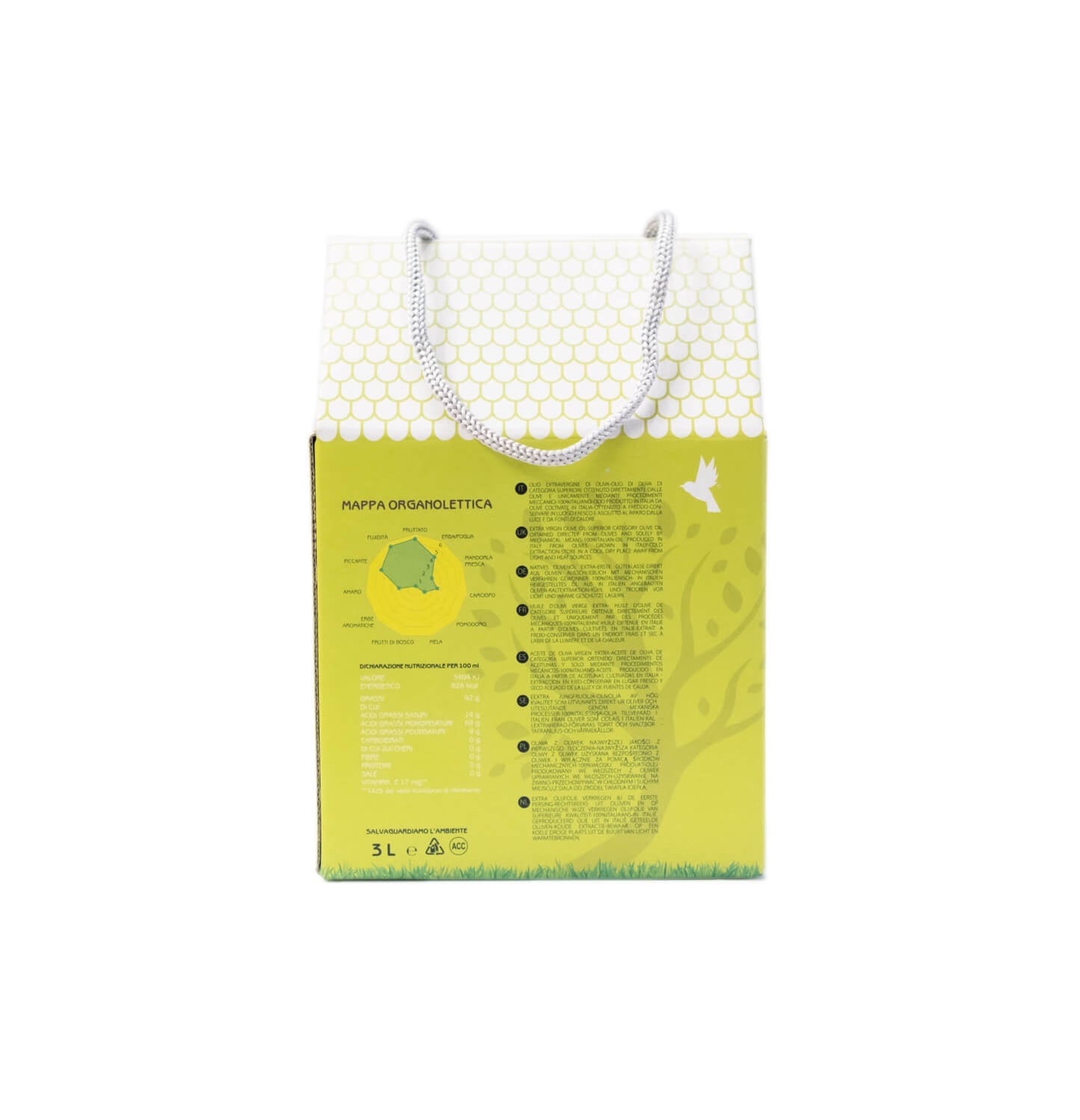 Olio Extravergine Di Oliva “Biologico” in Bag In Box da 3 Litri