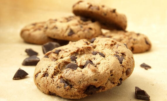 Biscotti con gocce di cioccolato