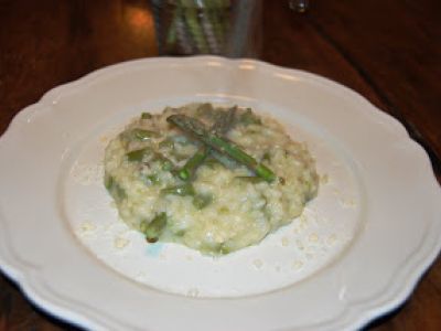 Risotto con Asparagi e Burrata