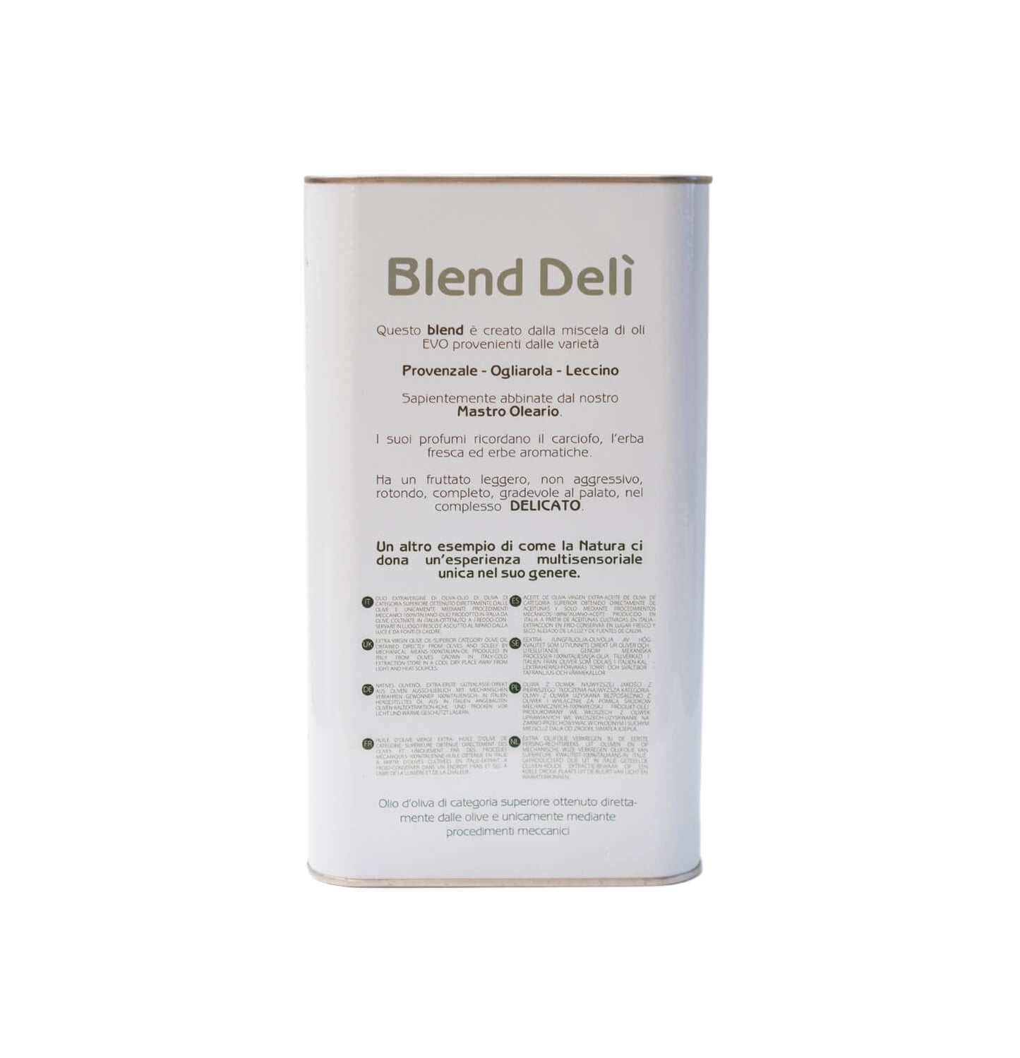 Olio Extravergine di Oliva “Blend Delì” in Lattina da 3 litri