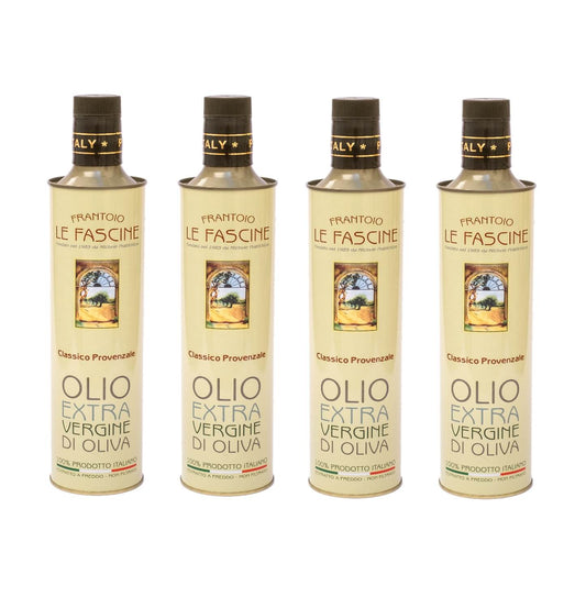 Olio Extravergine di Oliva Classico Provenzale in 4 Bottiglie da 500 Ml