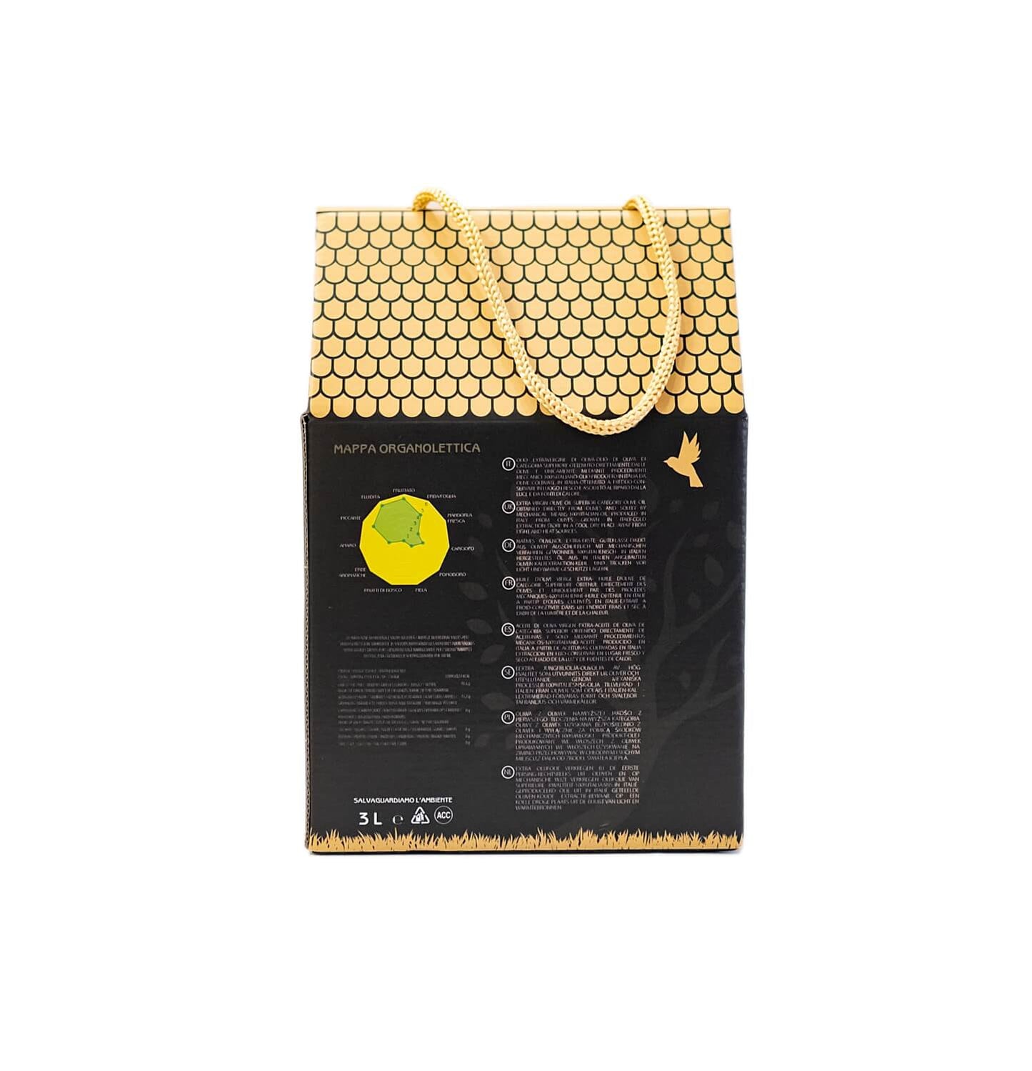 Olio Extravergine Di Oliva “Riserva ORO” in Bag In Box da 3 Litri